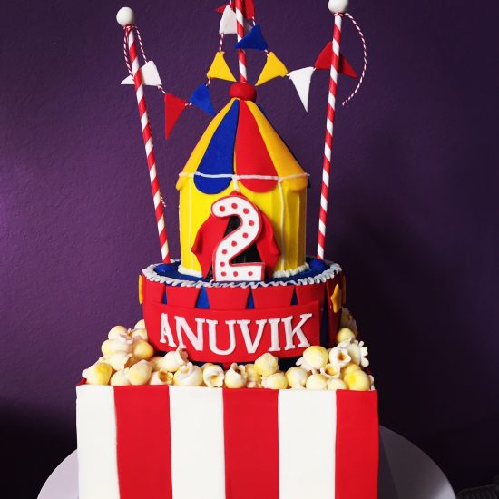 carnival birthday cake